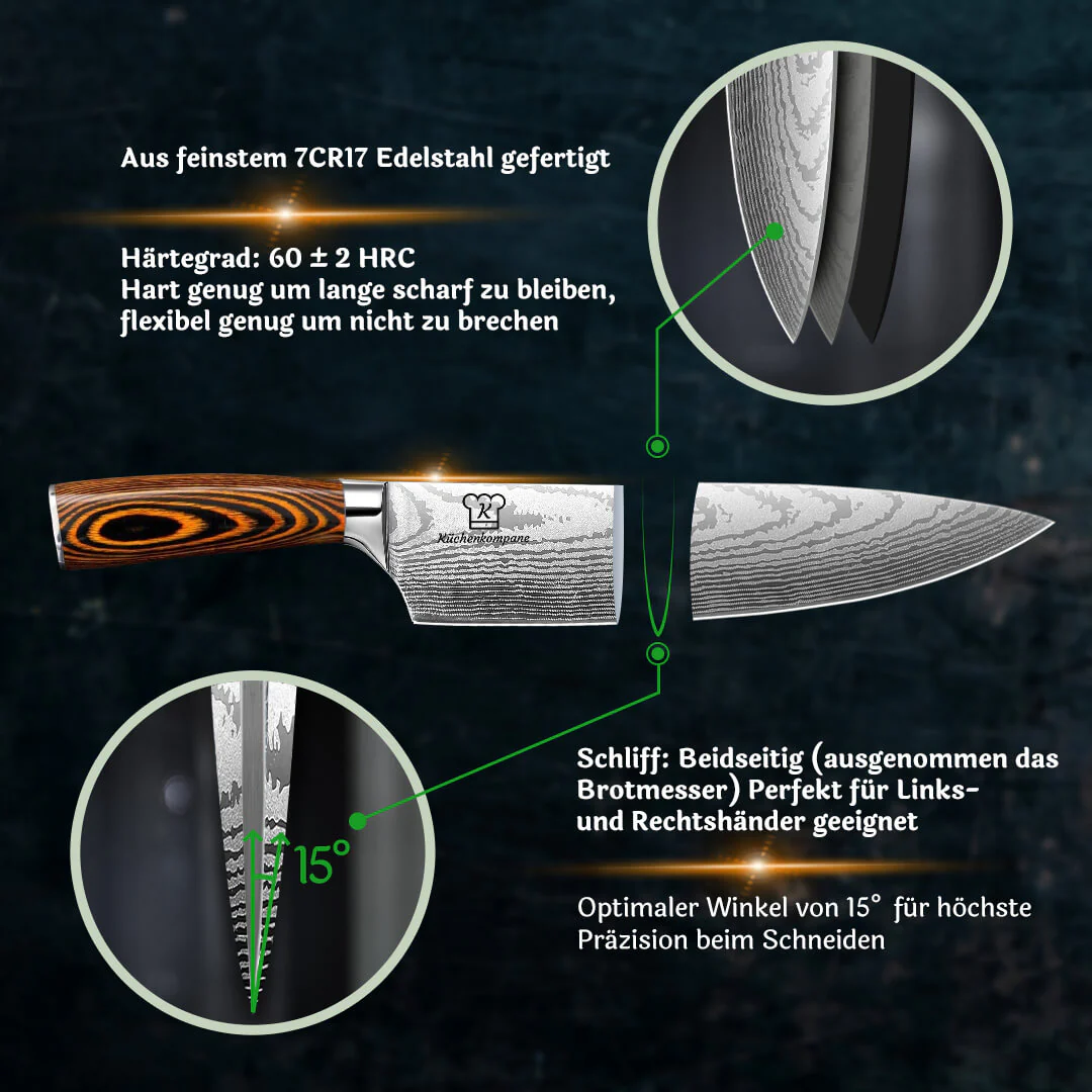 Akarui Messerset Premium 8-teilig - Image 3